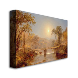 Jasper Cropsey 'Indian Summer On The Delaware' Canvas Art 16 X 24