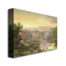 William Sonntag 'Mountain Lake Near Piedmont' Canvas Art 16 X 24