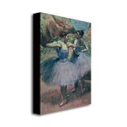 Edgar Degas 'Dancers In Violet' Canvas Art 16 X 24