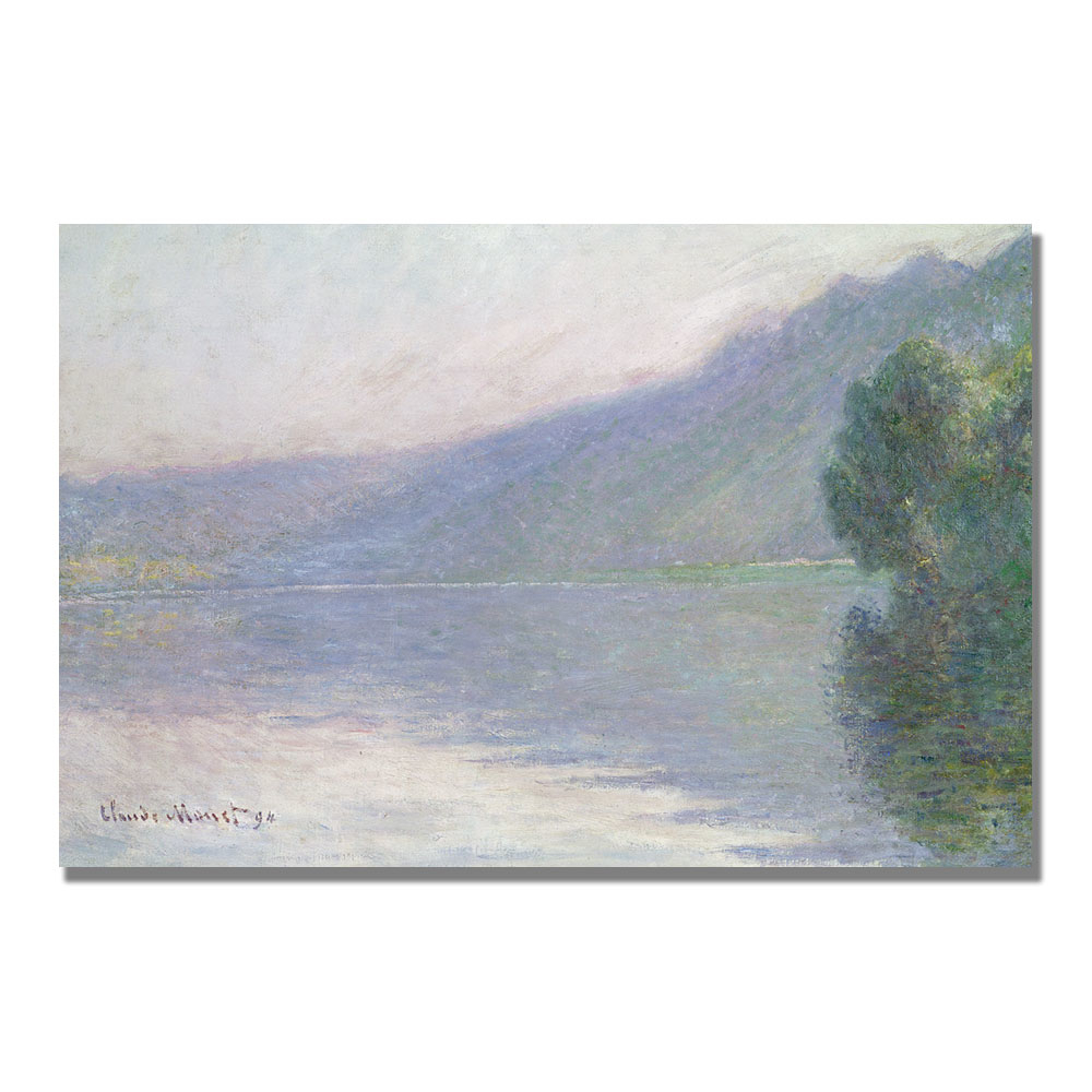 Claude Monet 'The Seine At Port Villez 1894' Canvas Art 16 X 24