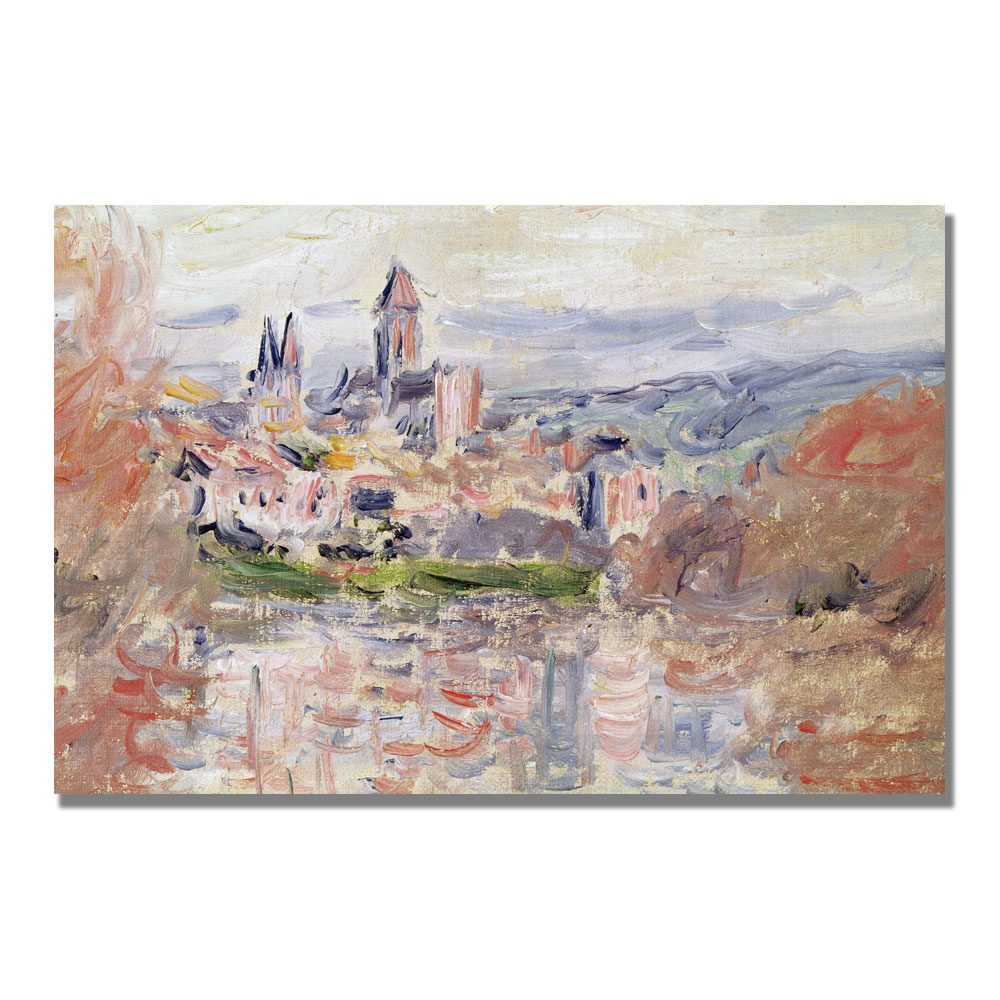 Claude Monet 'The Village Of Vetheuil' Canvas Art 16 X 24