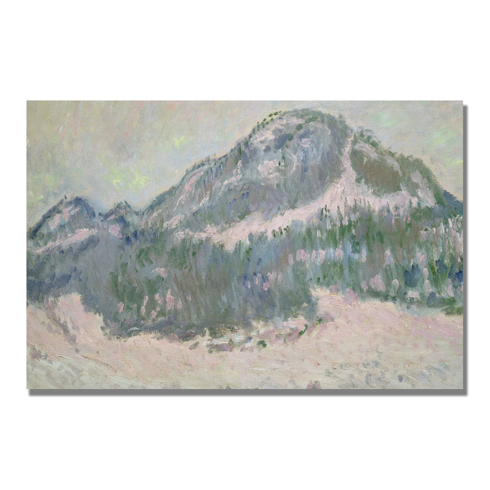 Claude Monet 'Mount Kolsaas, Norway' Canvas Art 16 X 24