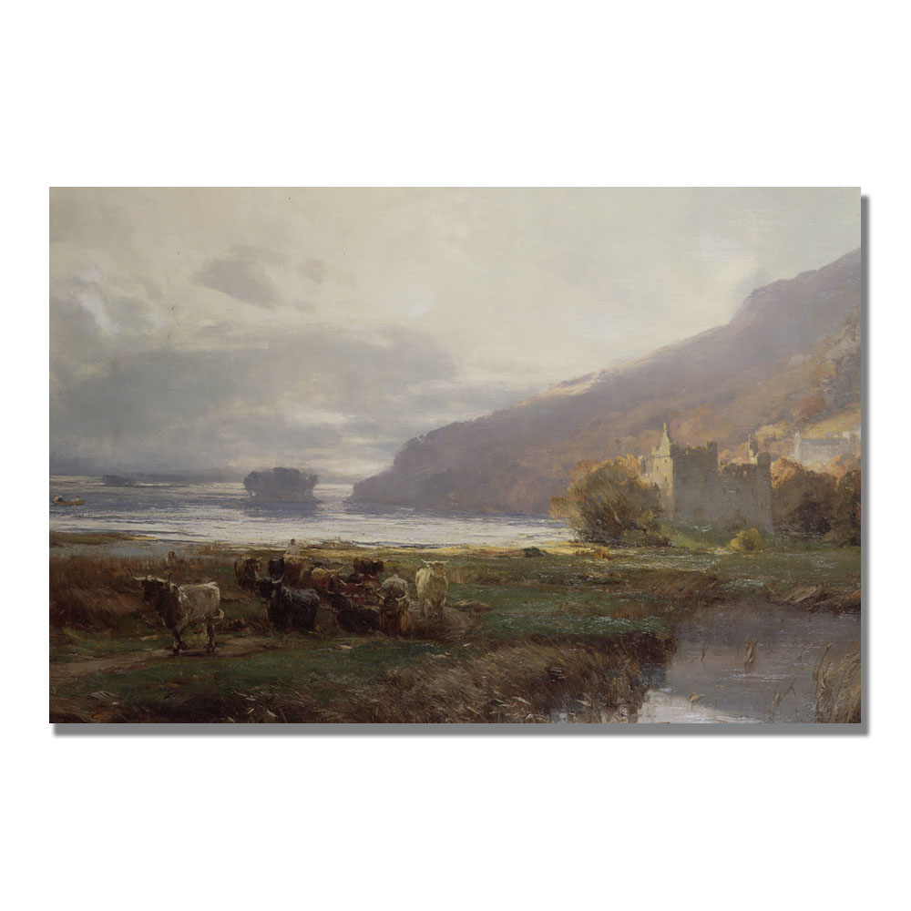 David Farquharson 'Kilchurn Castle' Canvas Art 16 X 24