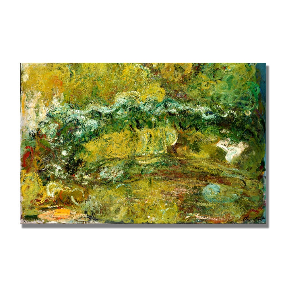Claude Monet 'The Japanese Bridge C.1918-24' Canvas Art 16 X 24