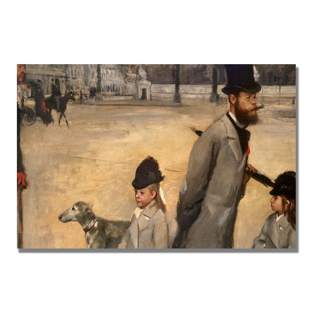 Edgar Degas 'Place De La Concorde' Canvas Art 16 X 24