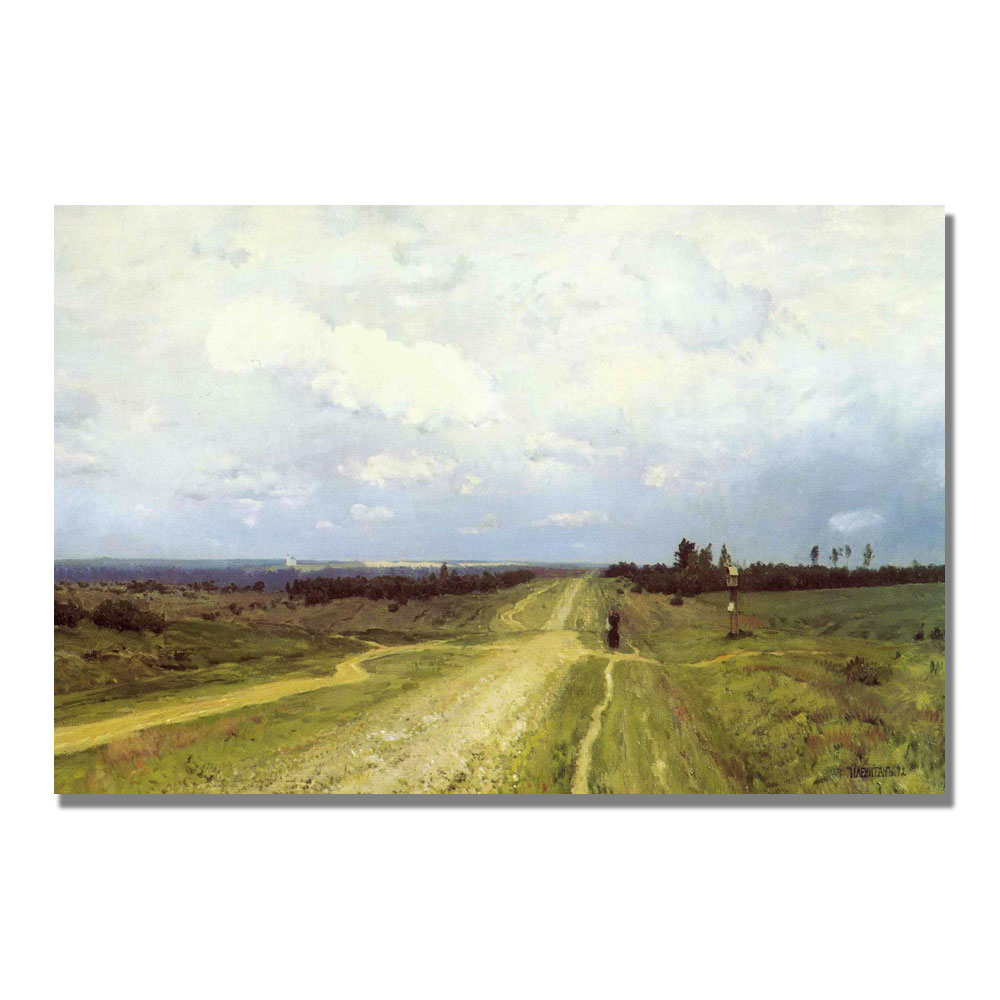 Isaac Levitan 'The Vladimirka Road 1892' Canvas Art 16 X 24