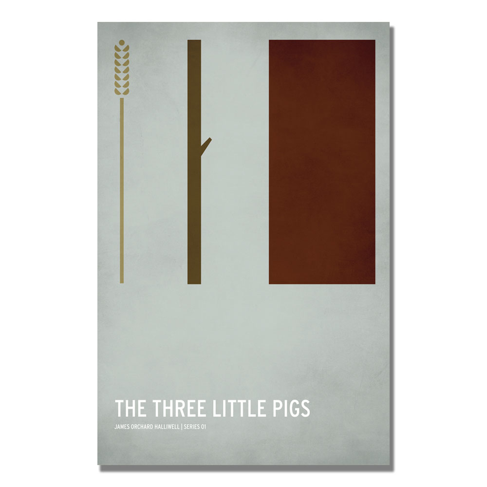 Christian Jackson 'Three Little Pigs' Canvas Art 16 X 24
