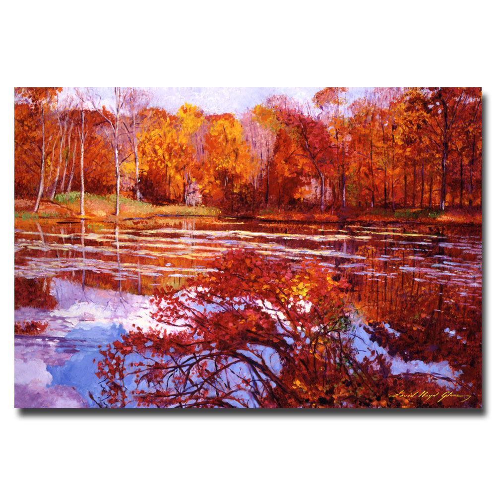 David Lloyd Glover 'Scarlet Maples' Canvas Art 16 X 24