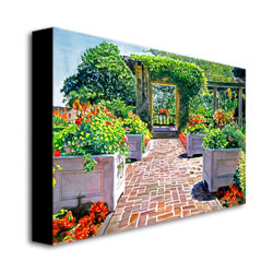 David Lloyd Glover 'The Beautiful Italian Garden' Canvas Art 16 X 24