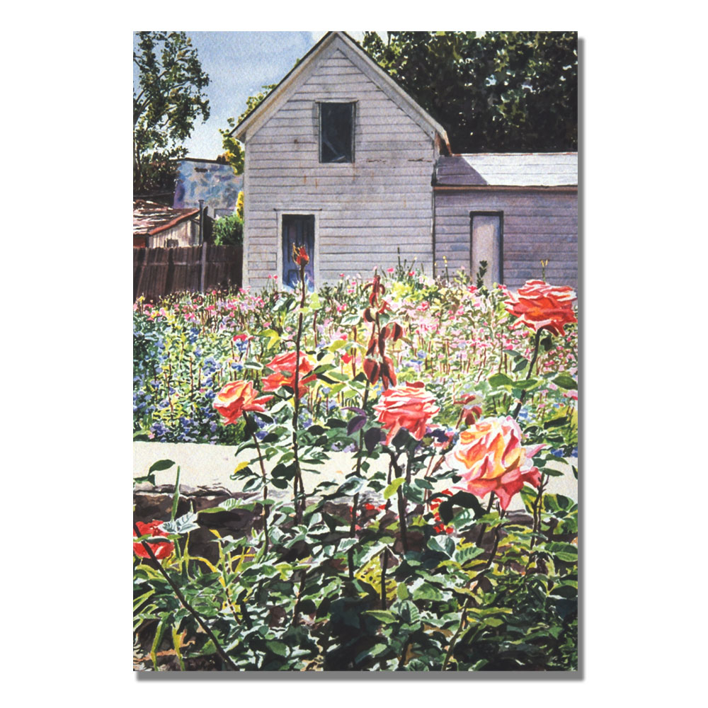 David Lloyd Glover 'Rose Garden' Canvas Art 16 X 24