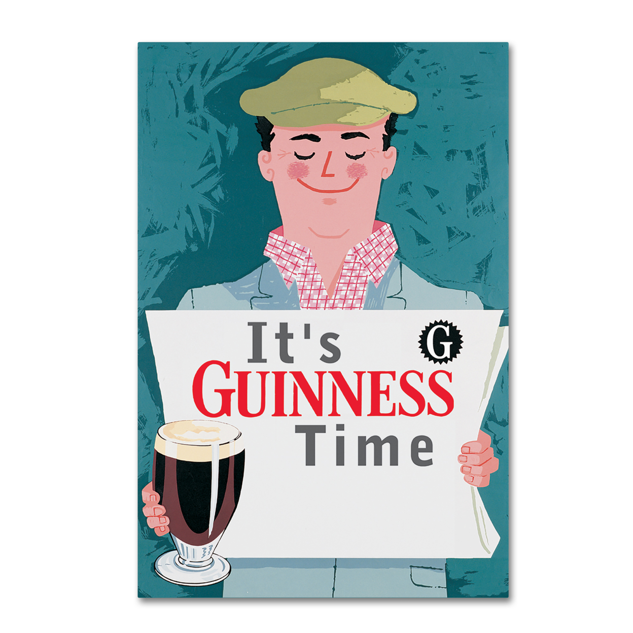 Guinness Brewery 'It's Guinness Time' Canvas Art 16 X 24