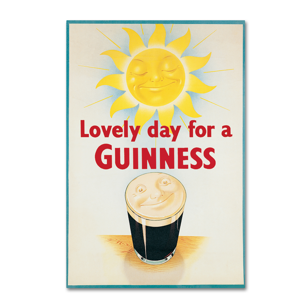 Guinness Brewery 'Lovely Day For A Guinness XIV' Canvas Art 16 X 24