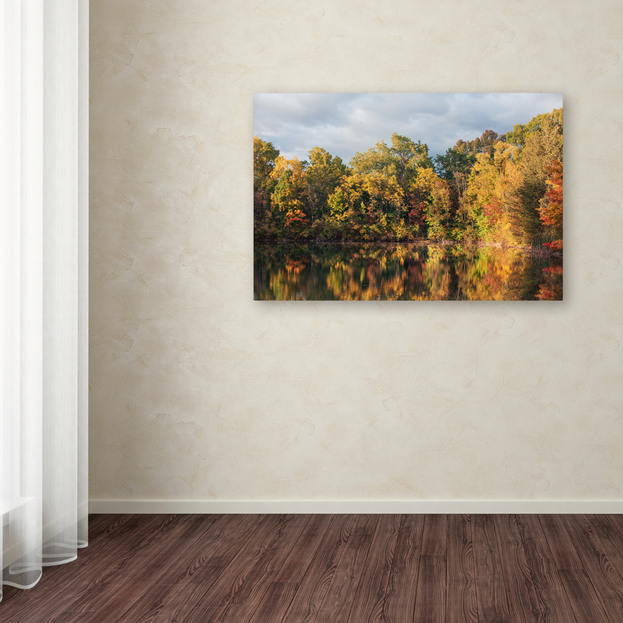 Jason Shaffer 'Autumn Reflections' Canvas Art 16 X 24