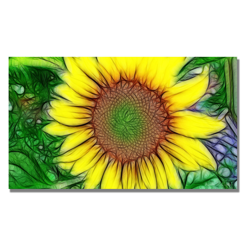 Kathie McCurdy 'Sunflower' Canvas Art 16 X 24
