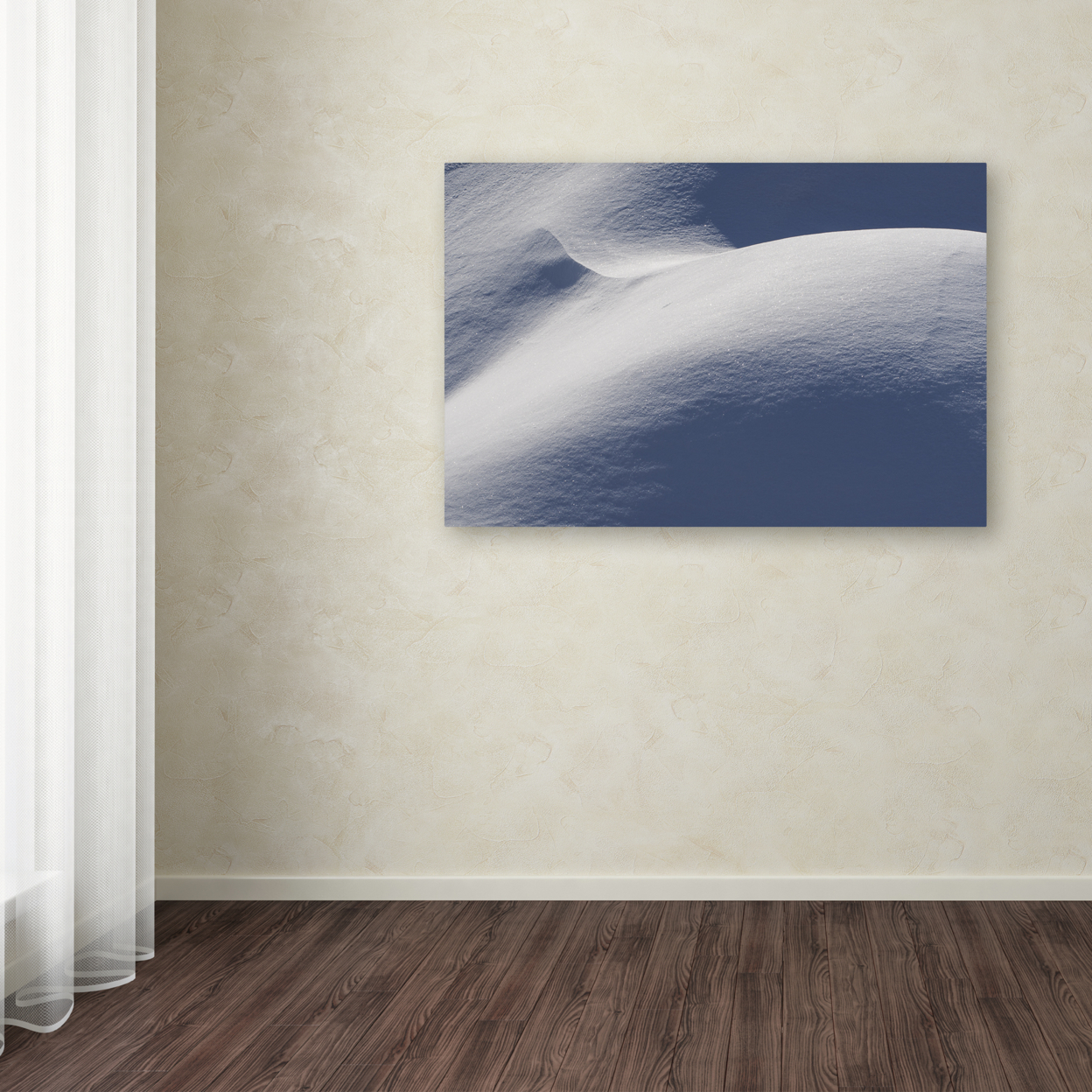Kurt Shaffer 'Abstract Snow Mound 3' Canvas Art 16 X 24