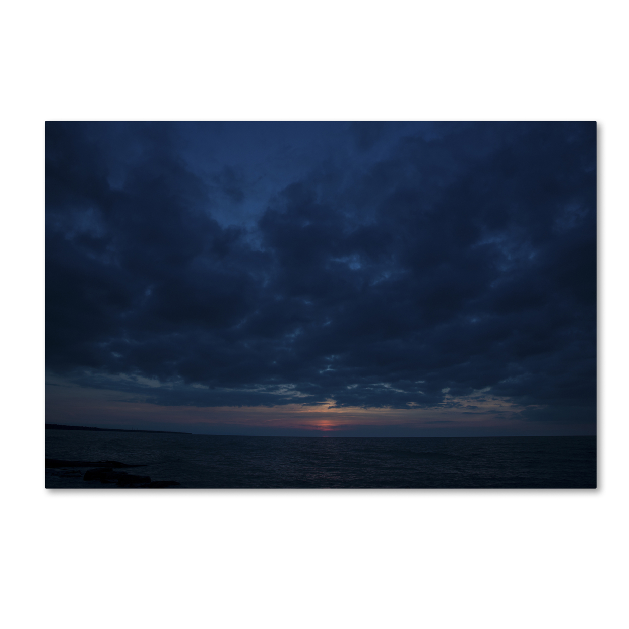 Kurt Shaffer 'Contemplative Sunset' Canvas Art 16 X 24