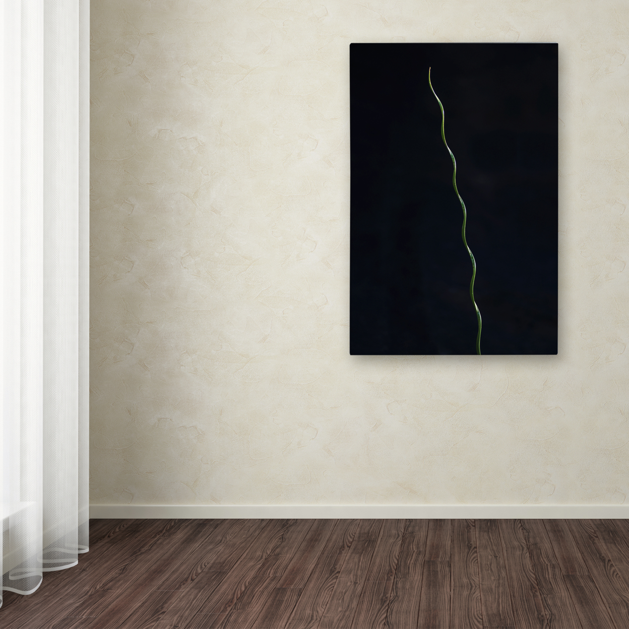 Kurt Shaffer 'The Green Spiral' Canvas Art 16 X 24