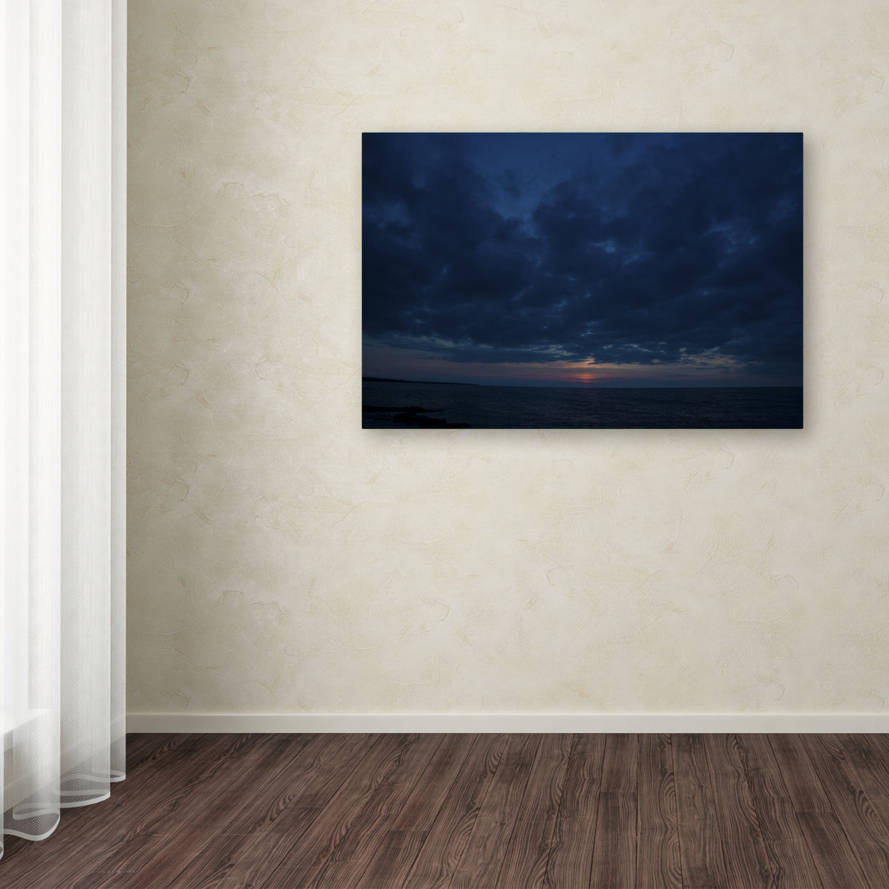 Kurt Shaffer 'Contemplative Sunset' Canvas Art 16 X 24