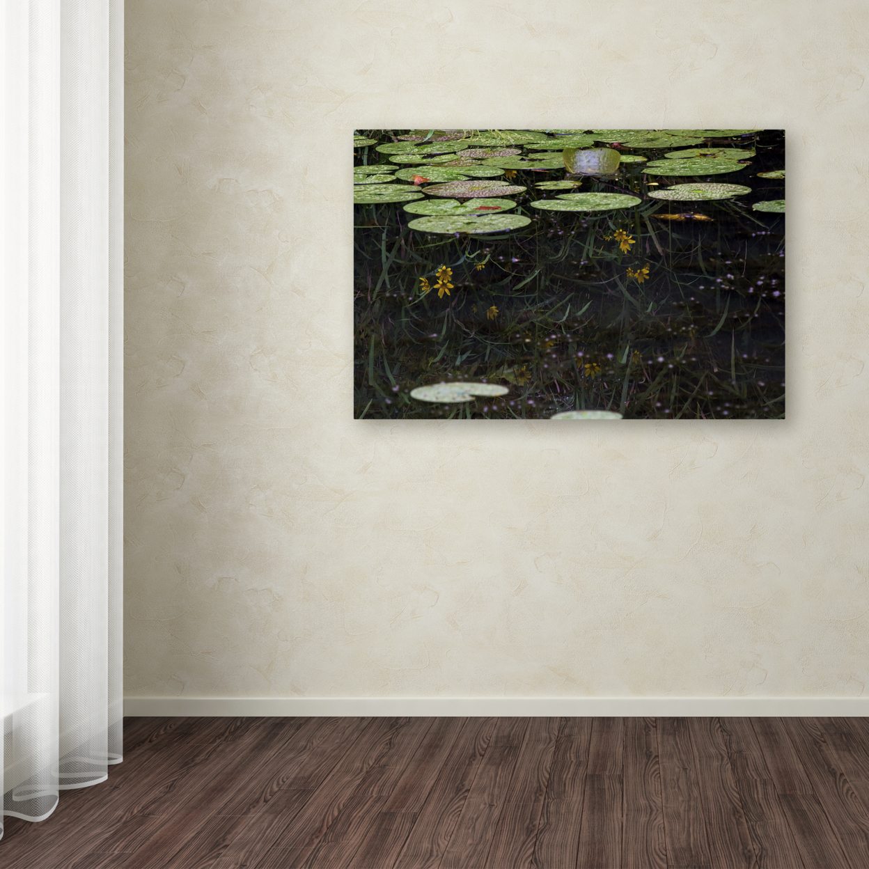 Kurt Shaffer 'Marsh Reflections' Canvas Art 16 X 24