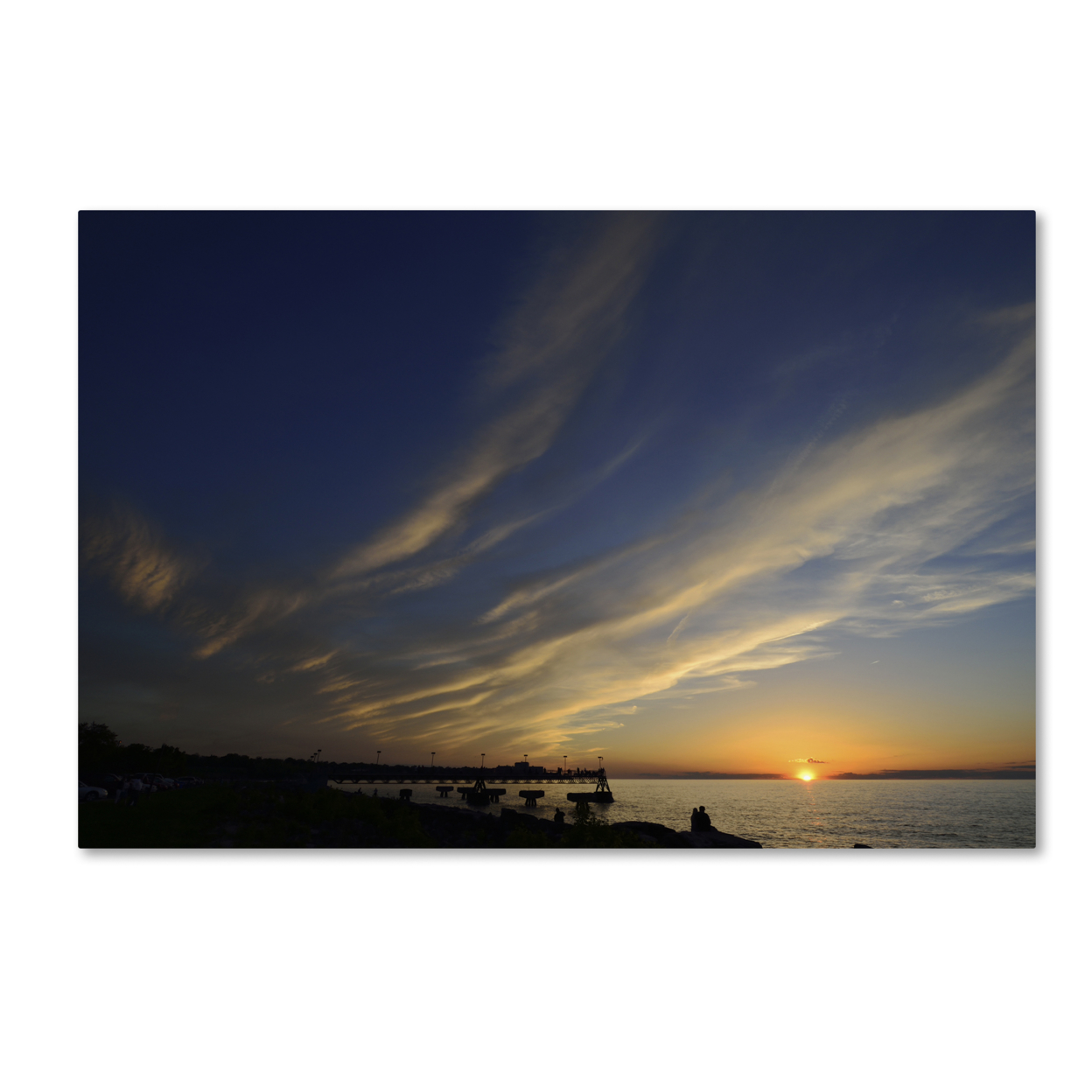 Kurt Shaffer 'Sweeping Sunset' Canvas Art 16 X 24