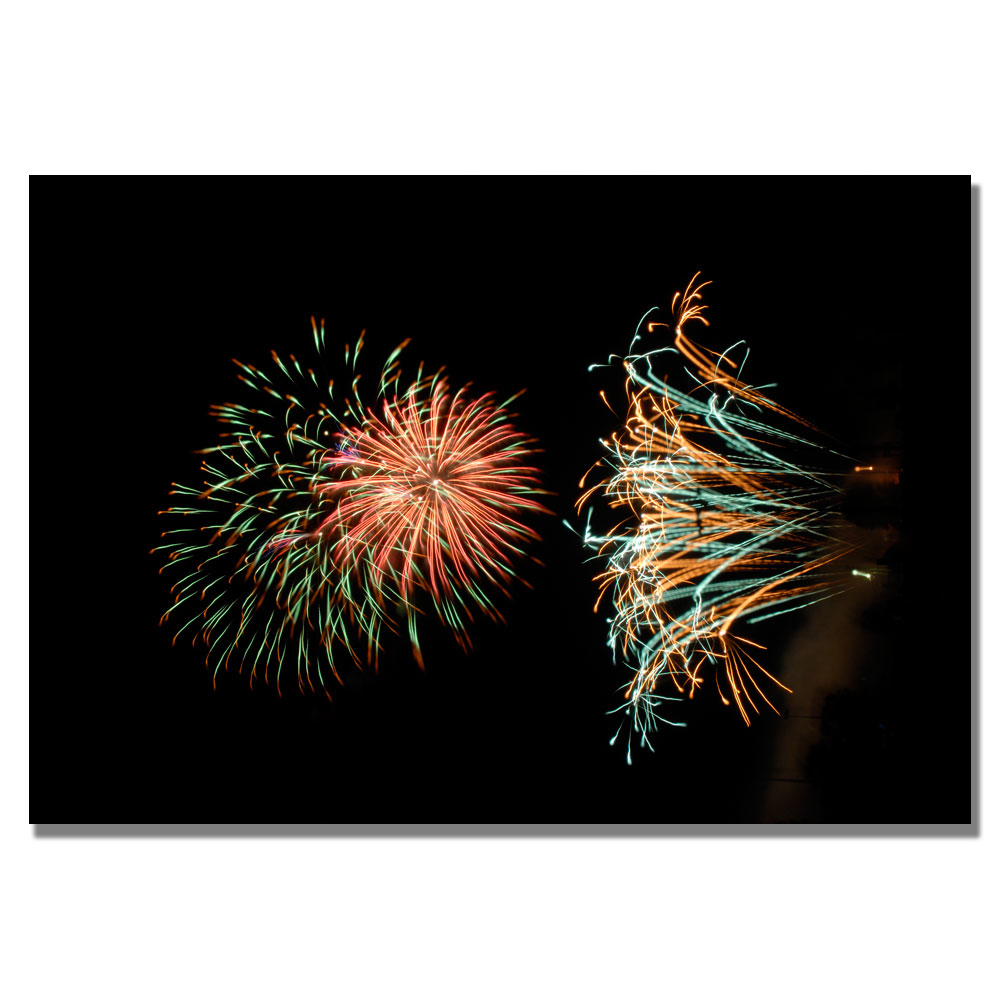 Kurt Shaffer 'Abstract Fireworks 31' Canvas Art 16 X 24