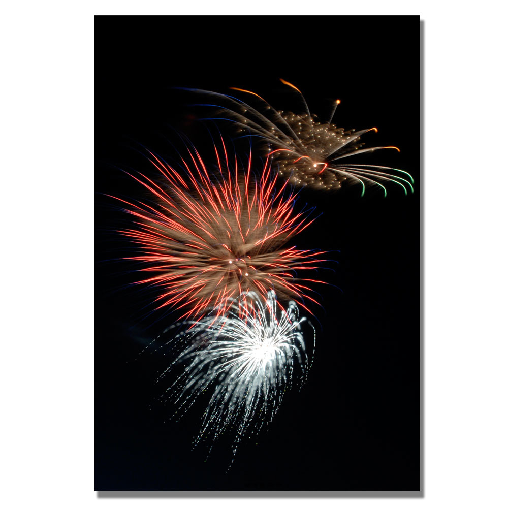 Kurt Shaffer 'Abstract Fireworks 36' Canvas Art 16 X 24