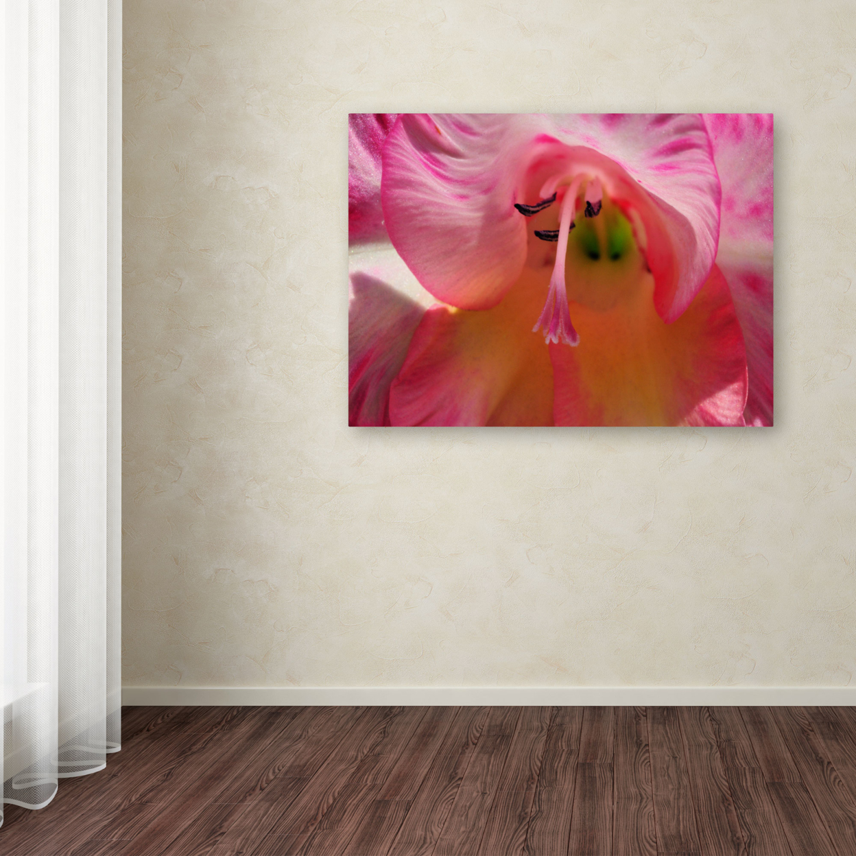 Kurt Shaffer 'Inside A Lily' Canvas Art 16 X 24