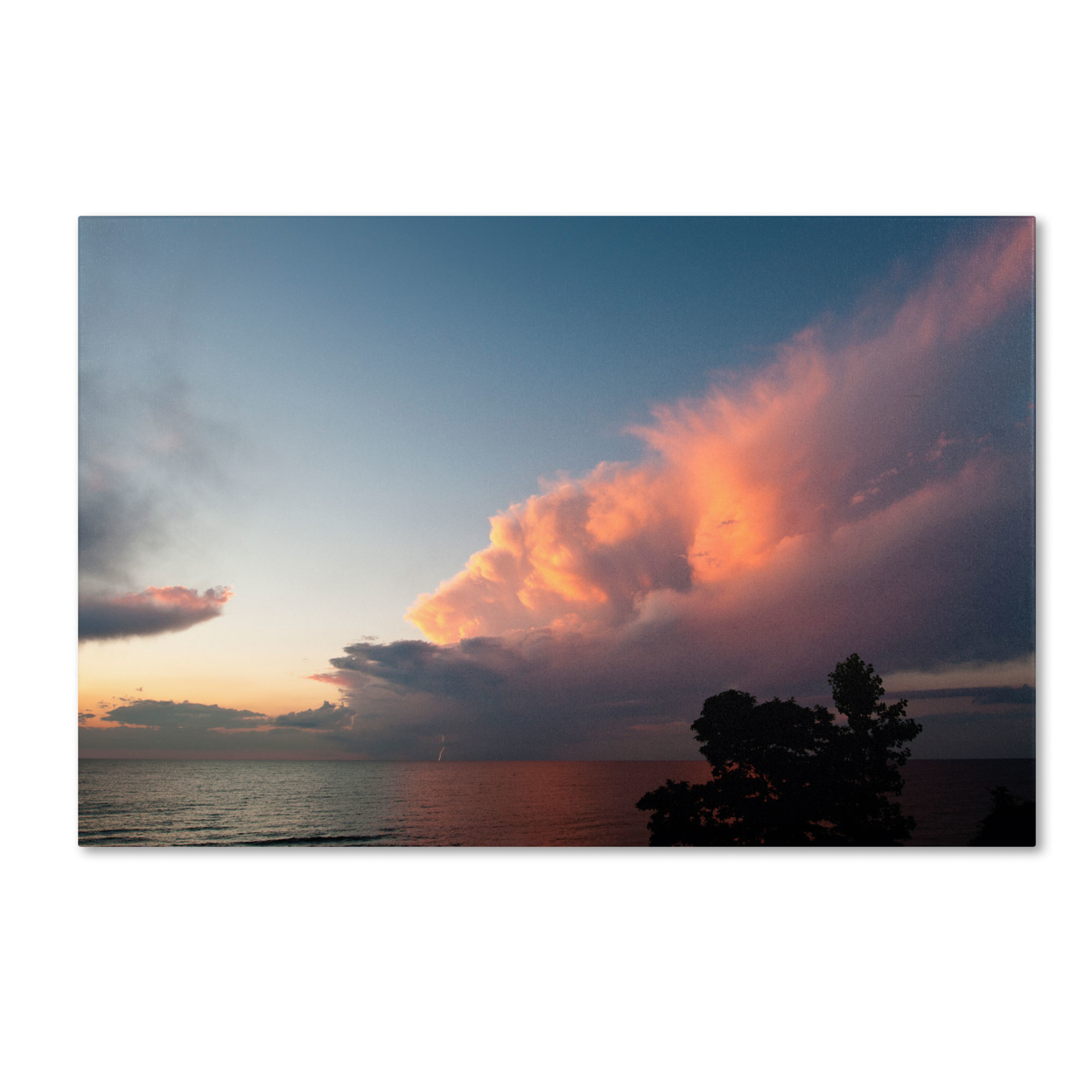Kurt Shaffer 'Summer Sunset Storm' Canvas Art 16 X 24