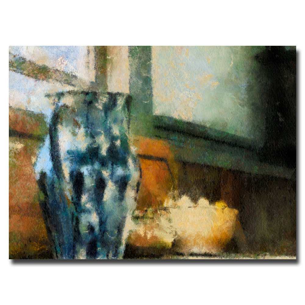 Lois Bryan 'Still Life With Blue Jug' Canvas Art 16 X 24