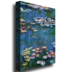 Claude Monet 'Waterlilies Classic' Canvas Art 16 X 24