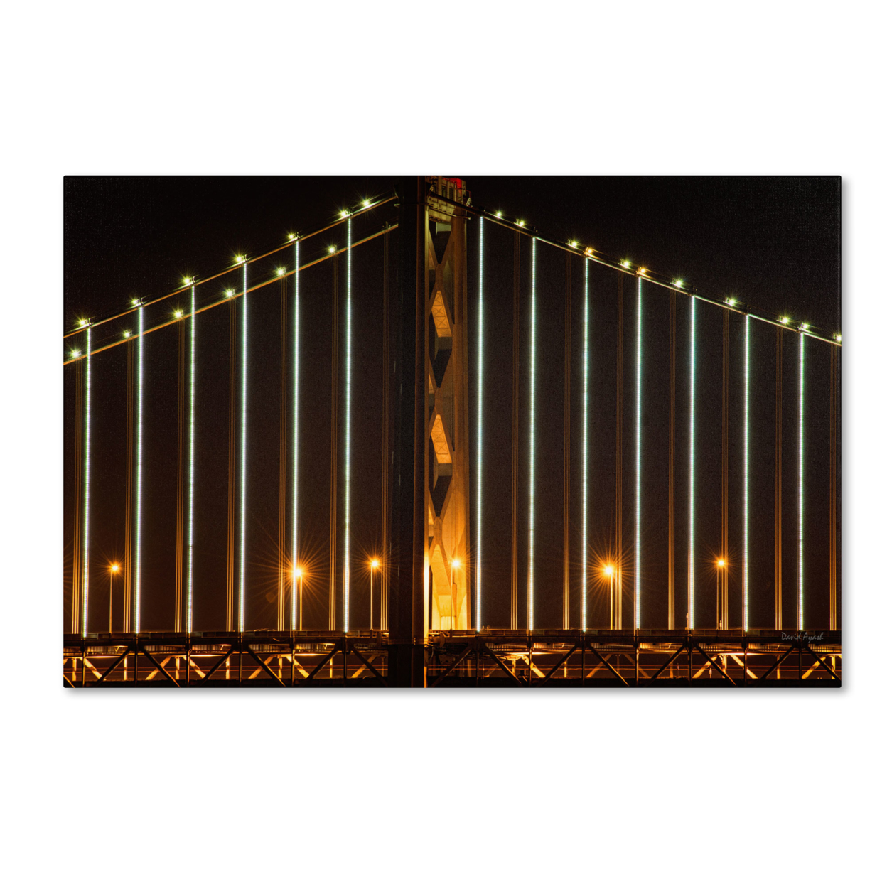 David Ayash 'Bay Bridge - San Francisco' Canvas Art 16 X 24