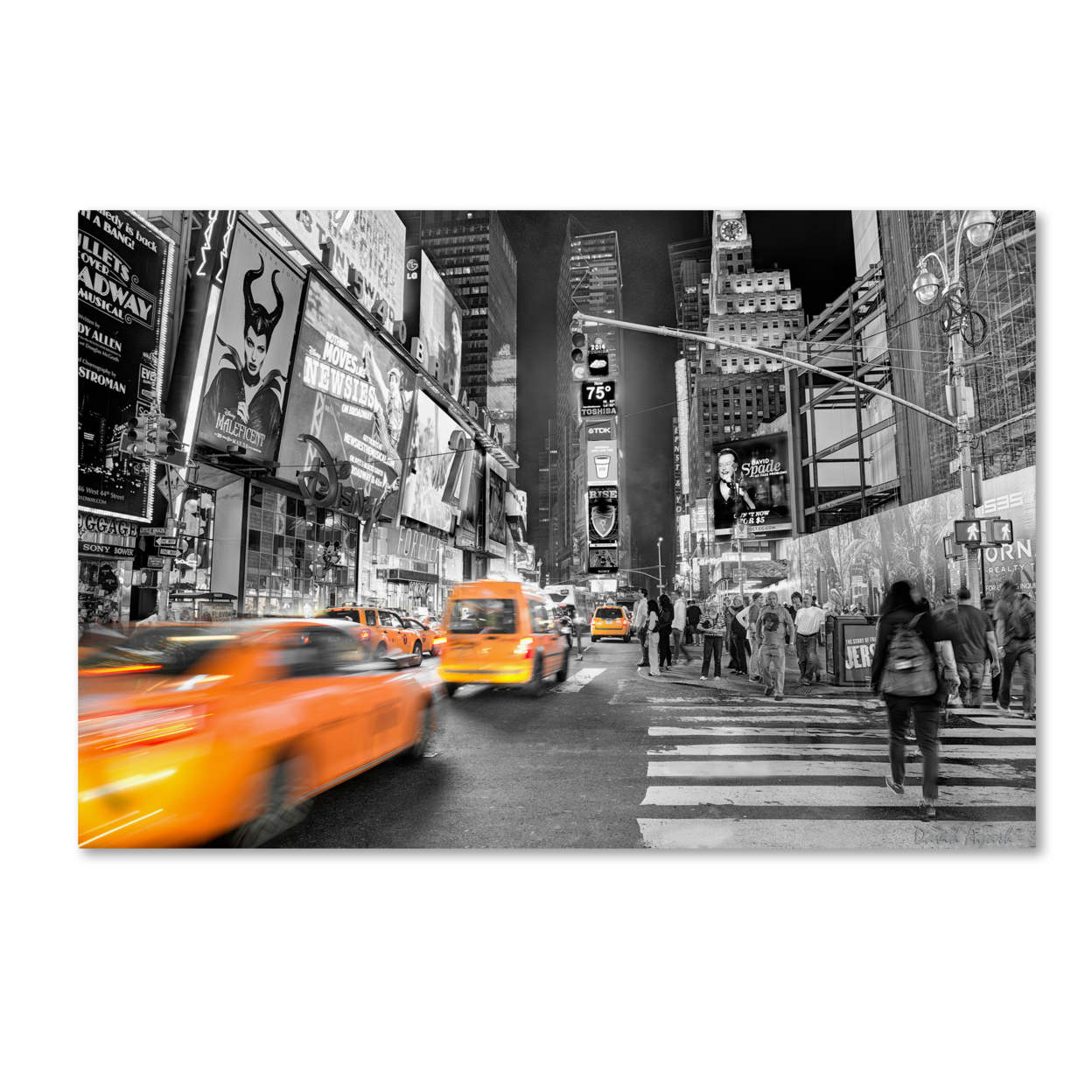 David Ayash 'Times Square' Canvas Art 16 X 24
