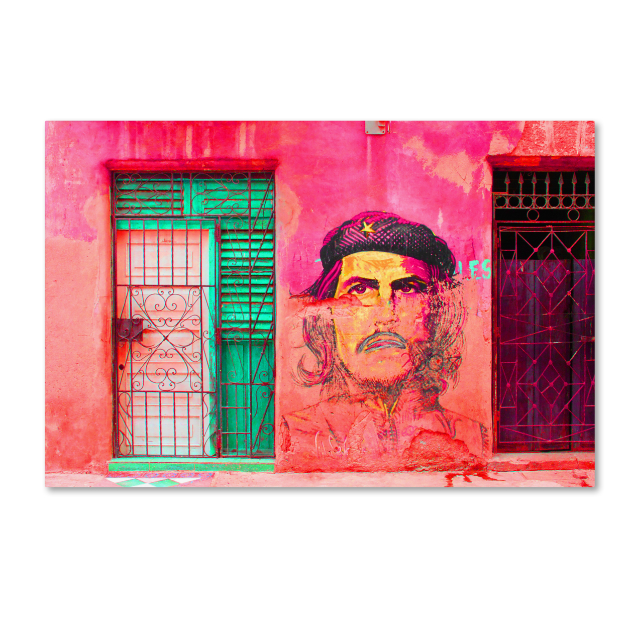 Masters Fine Art 'Che On The Wall Havana' Canvas Art 16 X 24
