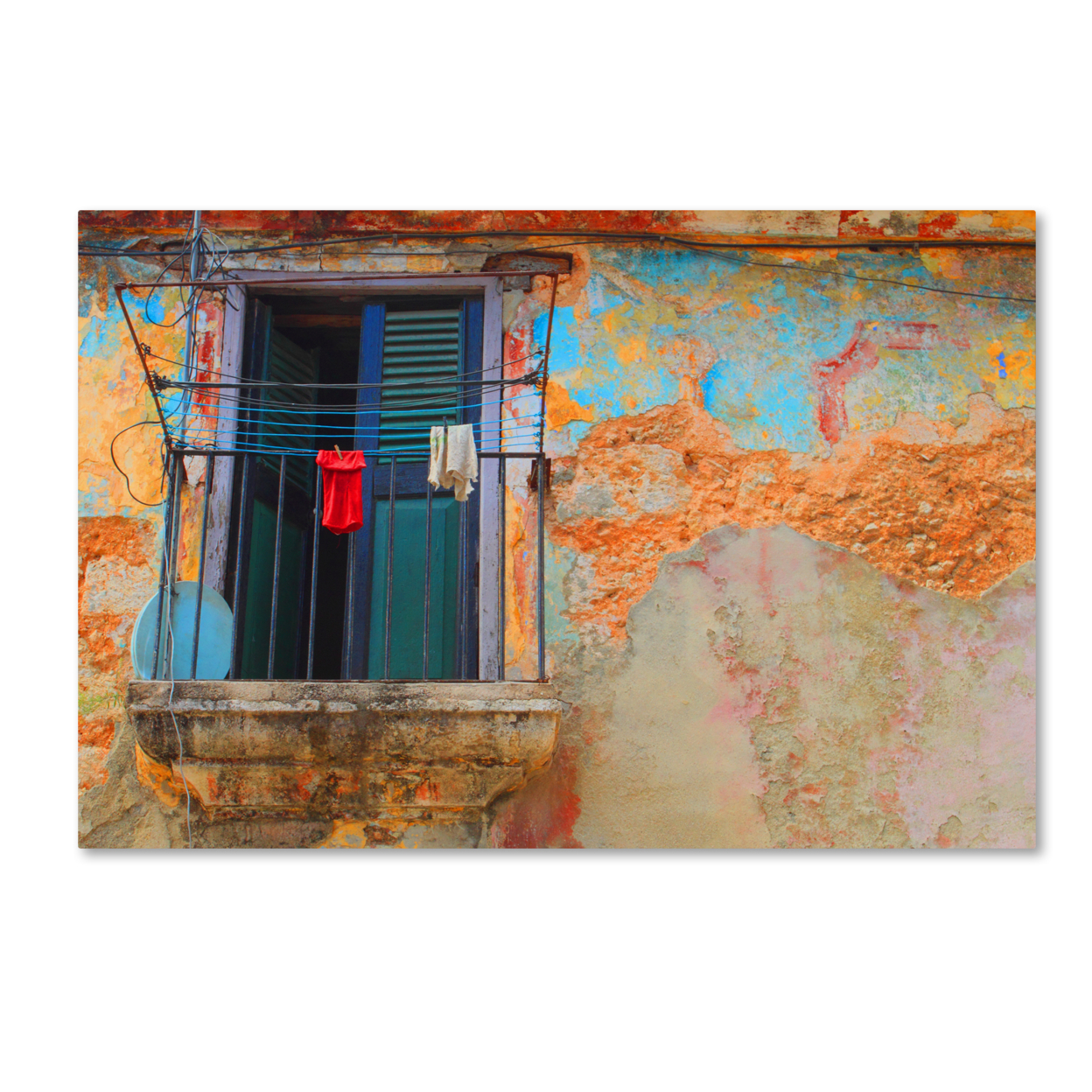 Masters Fine Art 'Havana Balcony' Canvas Art 16 X 24