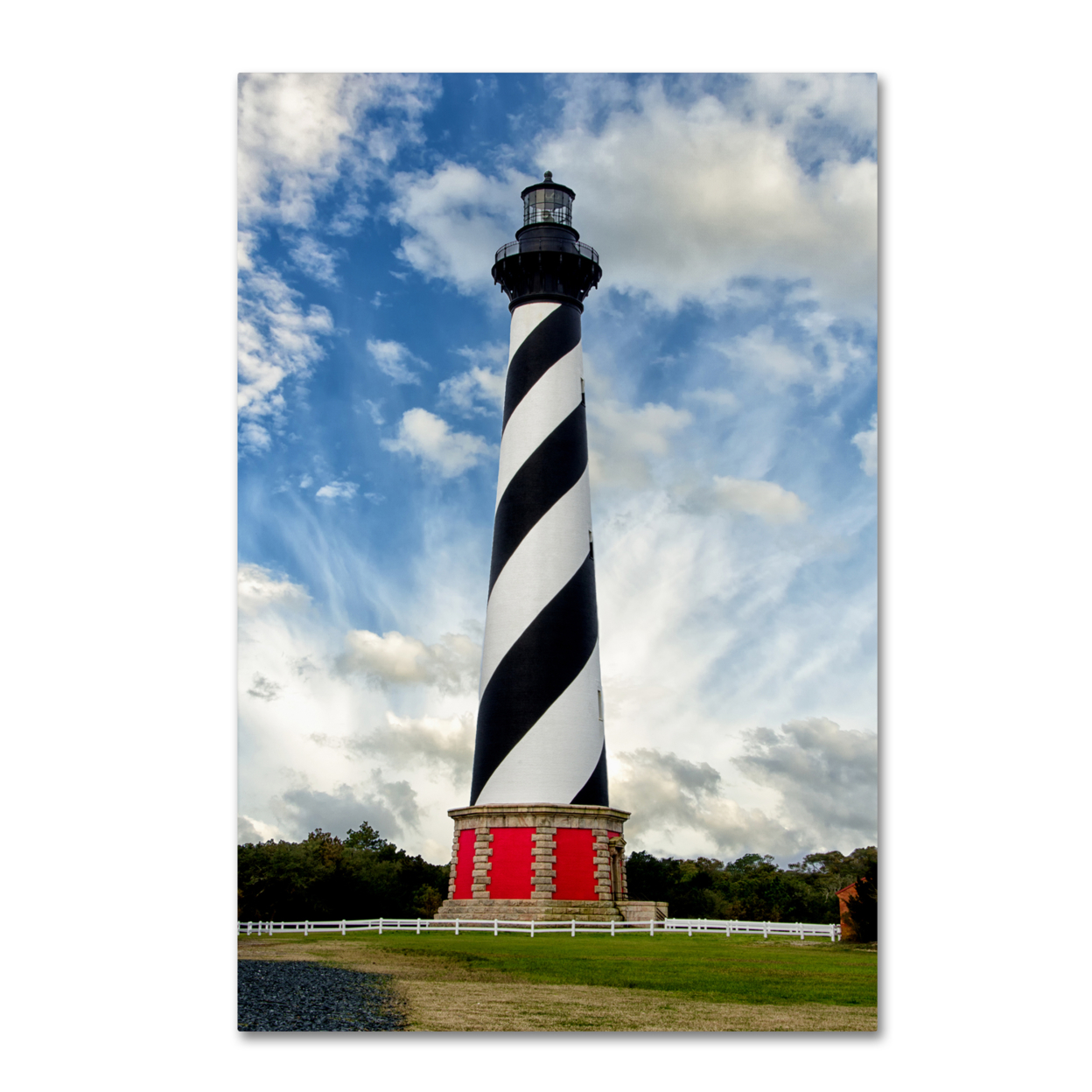 PIPA Fine Art 'Cape Hatteras Lighthouse' Canvas Art 16 X 24