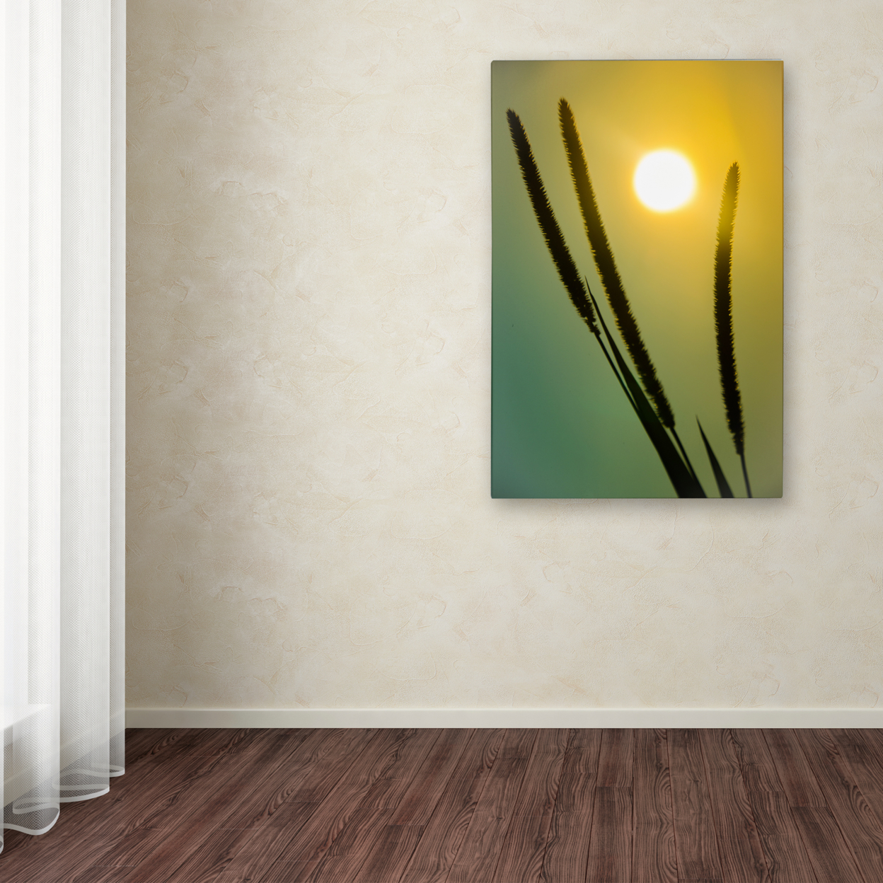PIPA Fine Art 'Silhouettes In Sunset' Canvas Art 16 X 24