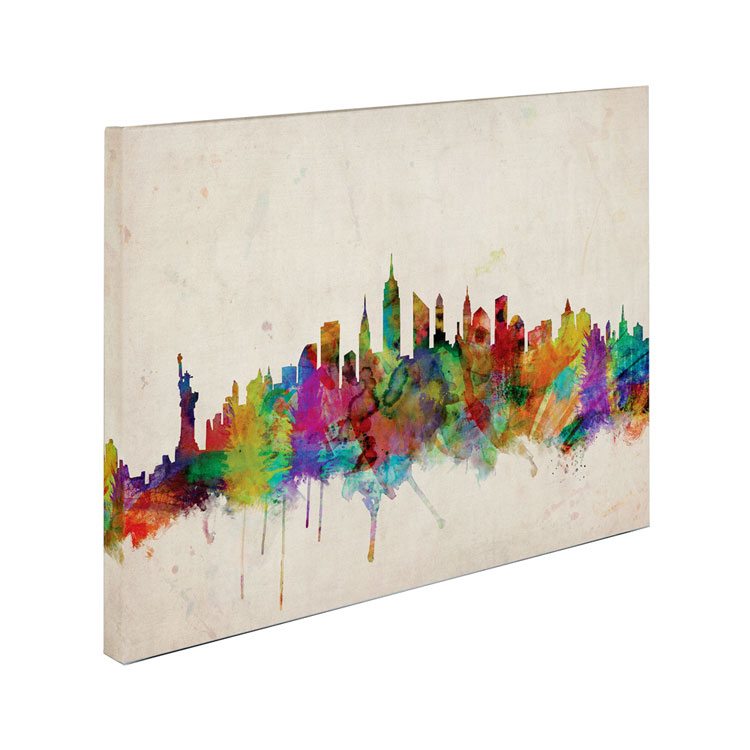 Michael Tompsett 'New York Skyline' Canvas Art 16 X 24