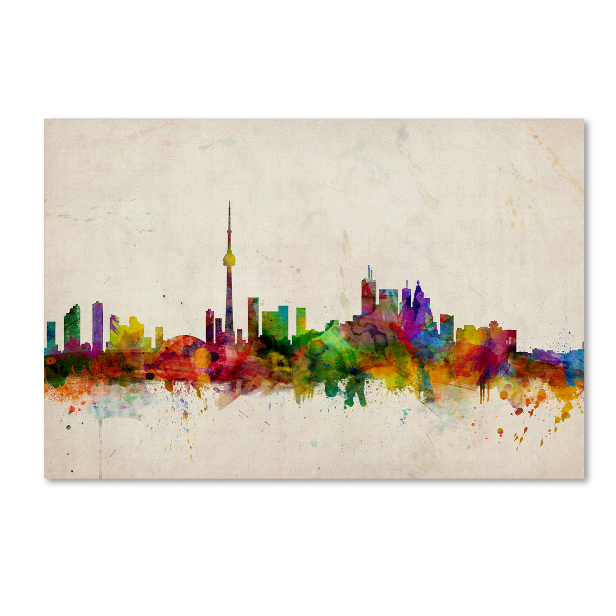 Michael Tompsett 'Toronto Skyline' Canvas Art 16 X 24