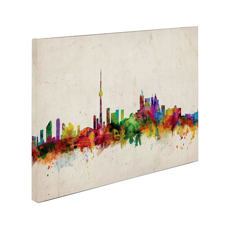Michael Tompsett 'Toronto Skyline' Canvas Art 16 X 24