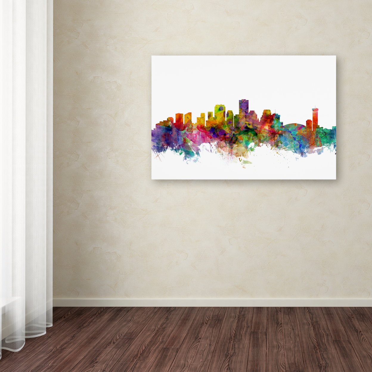 Michael Tompsett 'New Orleans Louisiana Skyline' Canvas Art 16 X 24