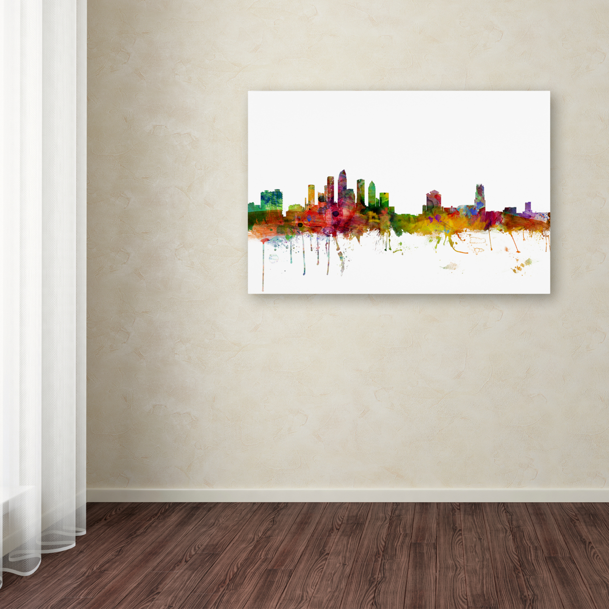 Michael Tompsett 'Tampa Florida Skyline' Canvas Art 16 X 24