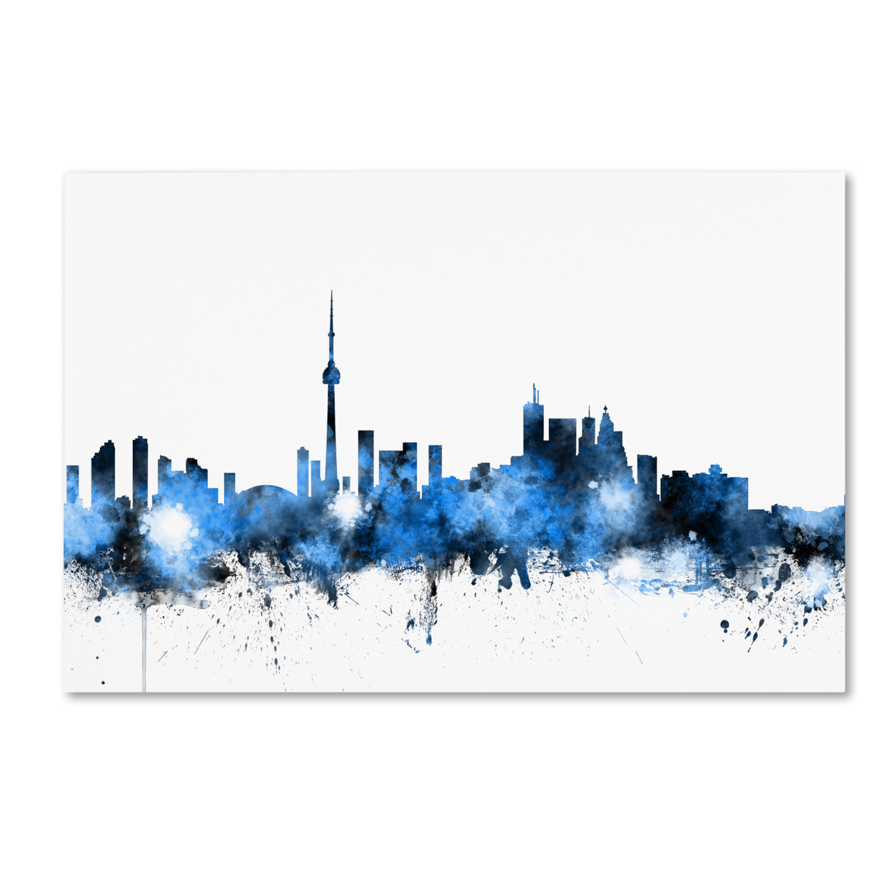 Michael Tompsett 'Toronto Canada Skyline' Canvas Art 16 X 24