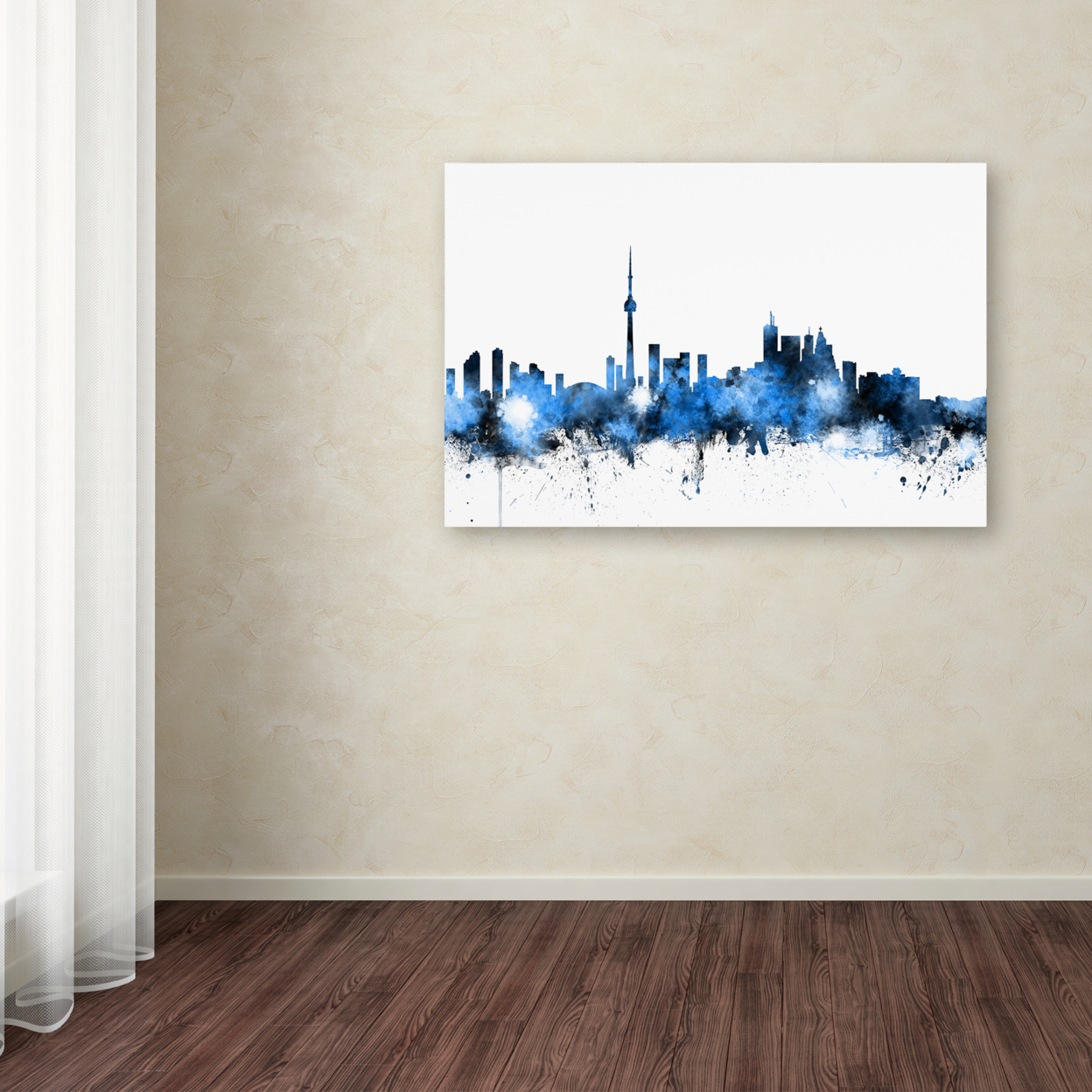 Michael Tompsett 'Toronto Canada Skyline' Canvas Art 16 X 24