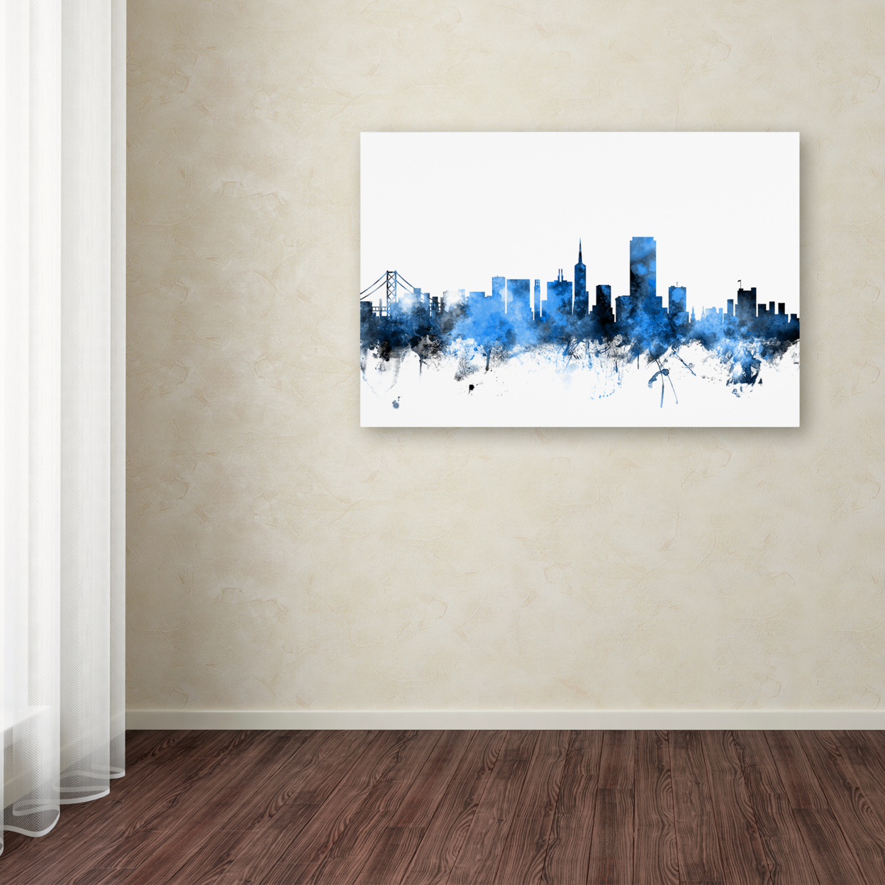 Michael Tompsett 'San Francisco City Skyline II' Canvas Art 16 X 24
