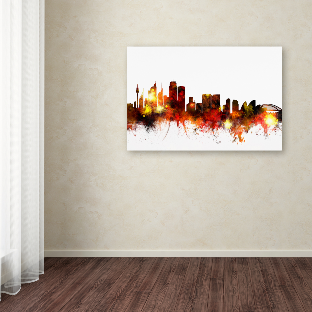 Michael Tompsett 'Sydney Australia Skyline III' Canvas Art 16 X 24