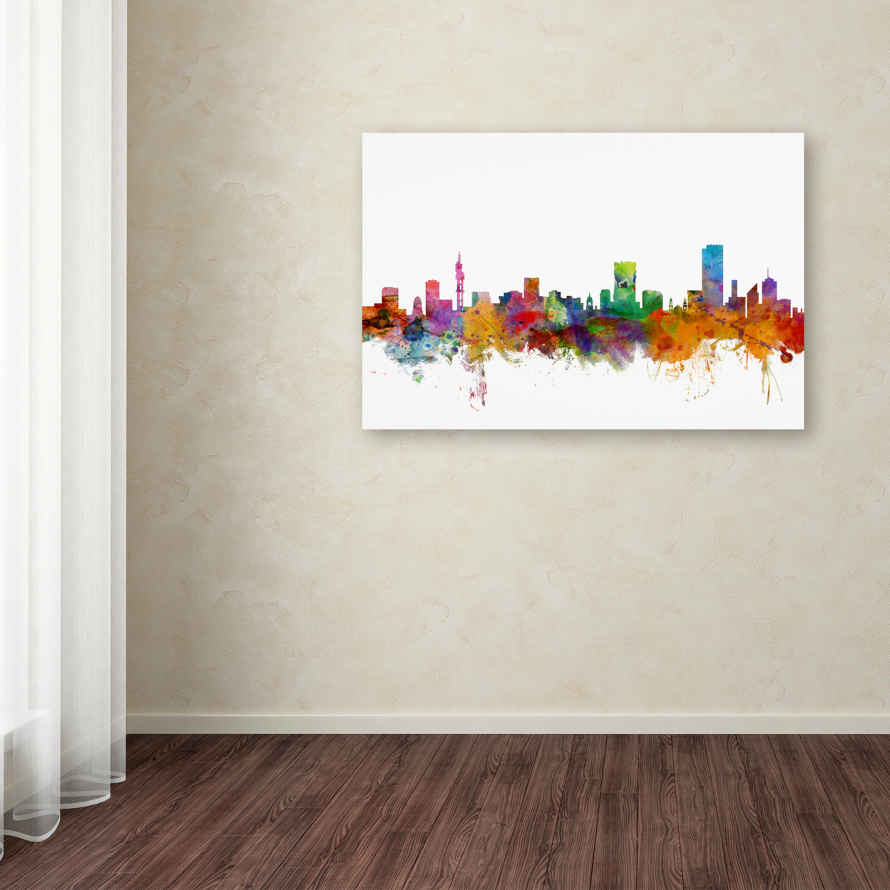 Michael Tompsett 'Pretoria South Africa Skyline' Canvas Art 16 X 24