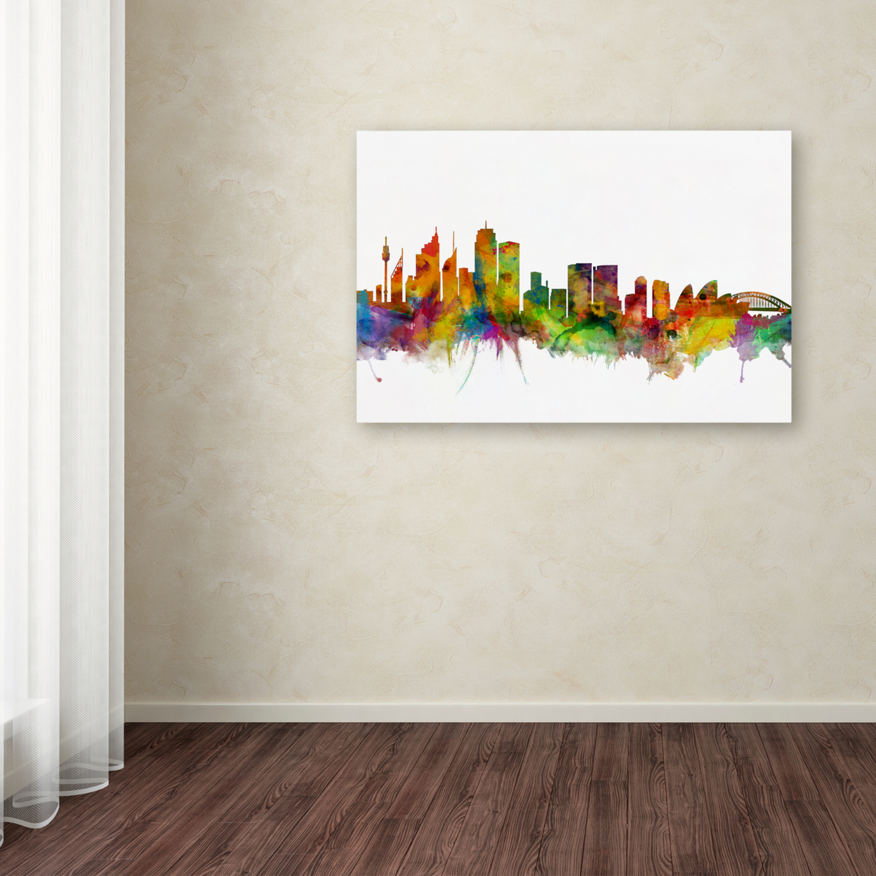 Michael Tompsett 'Sydney Australia Skyline IV' Canvas Art 16 X 24