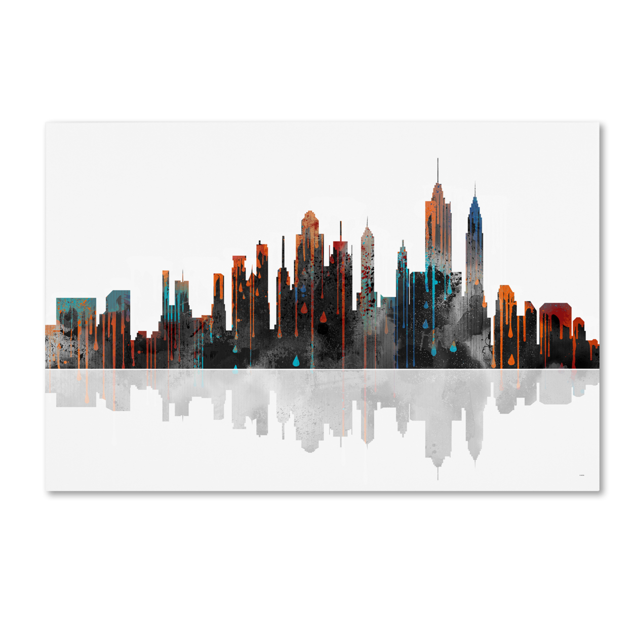 Marlene Watson 'New York New York Skyline' Canvas Art 16 X 24