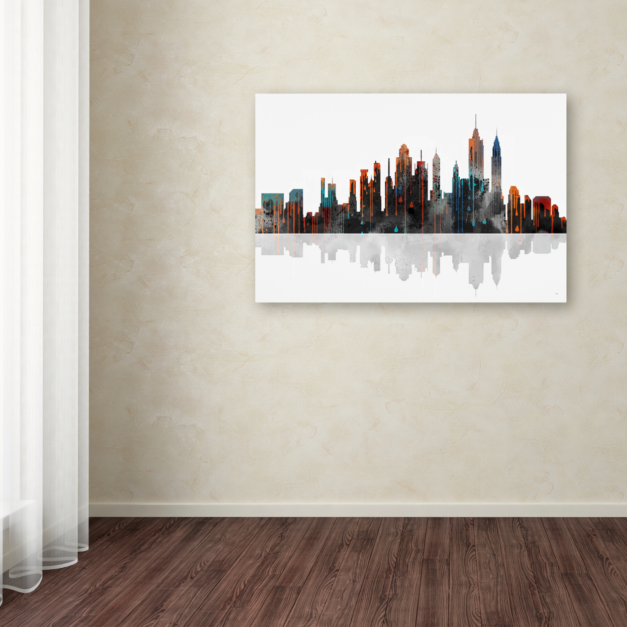 Marlene Watson 'New York New York Skyline' Canvas Art 16 X 24