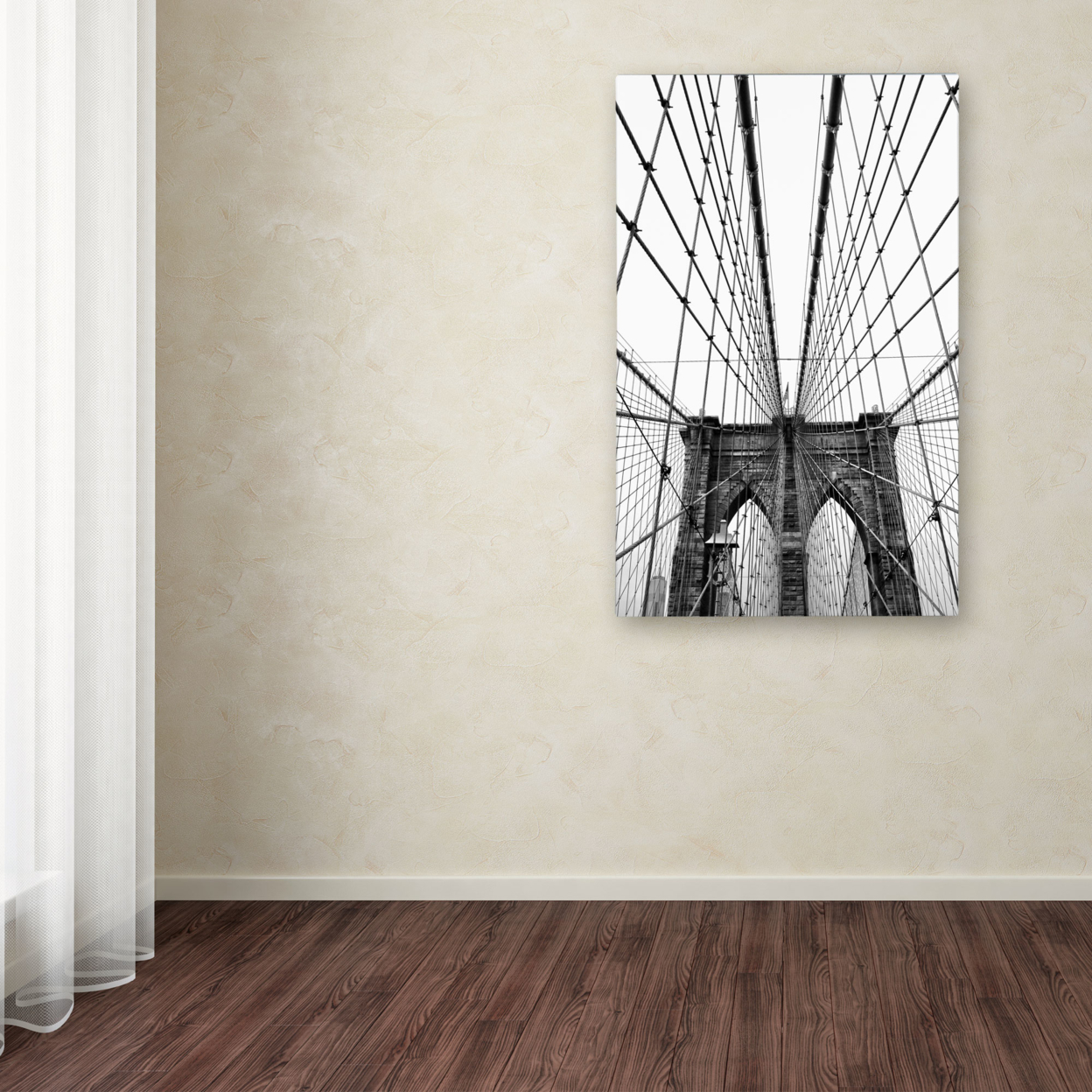 CATeyes 'Brooklyn Bridge 3' Canvas Art 16 X 24